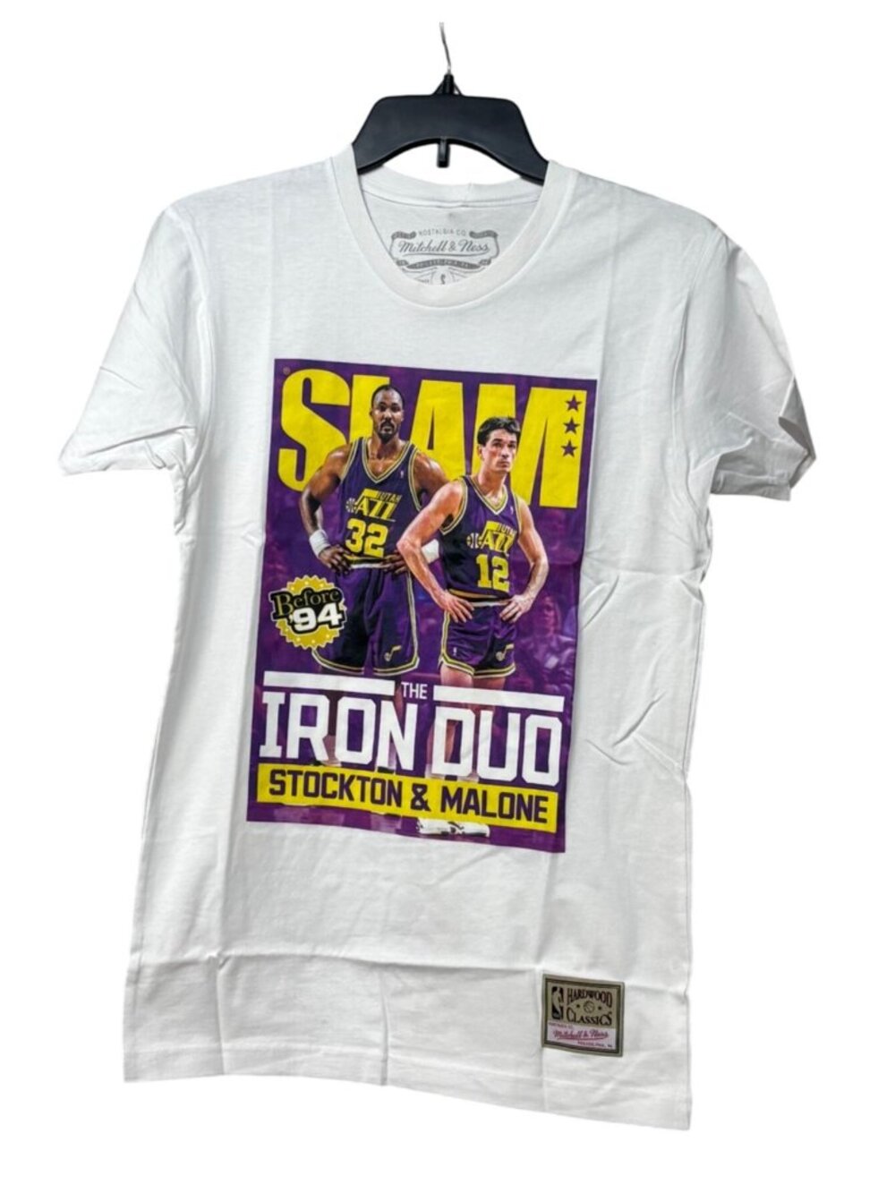 Mitchell & Ness Men's NBA Slam Iron Duo Tee Jazz Multi, Utah Jazz, Sz. S